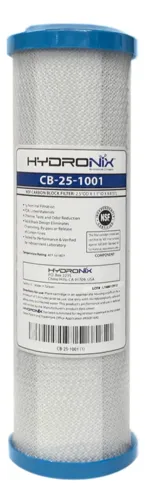 Cartucho / Filtro Carbón Activado 2.5 X 10 1 Micra Agua 1 Pz, foto del producto
