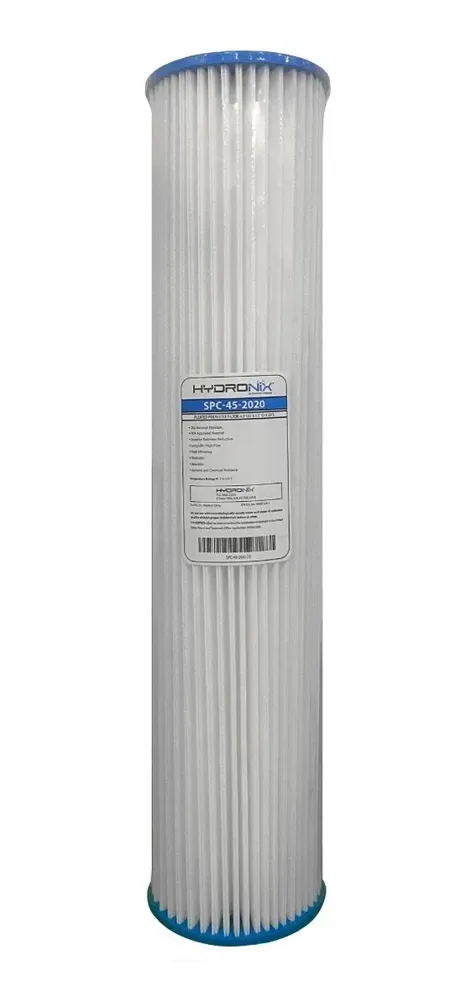 Cartuchos / Filtros Sedimentos Plisados Bb 4.5 X 2020 Micras, foto real del producto