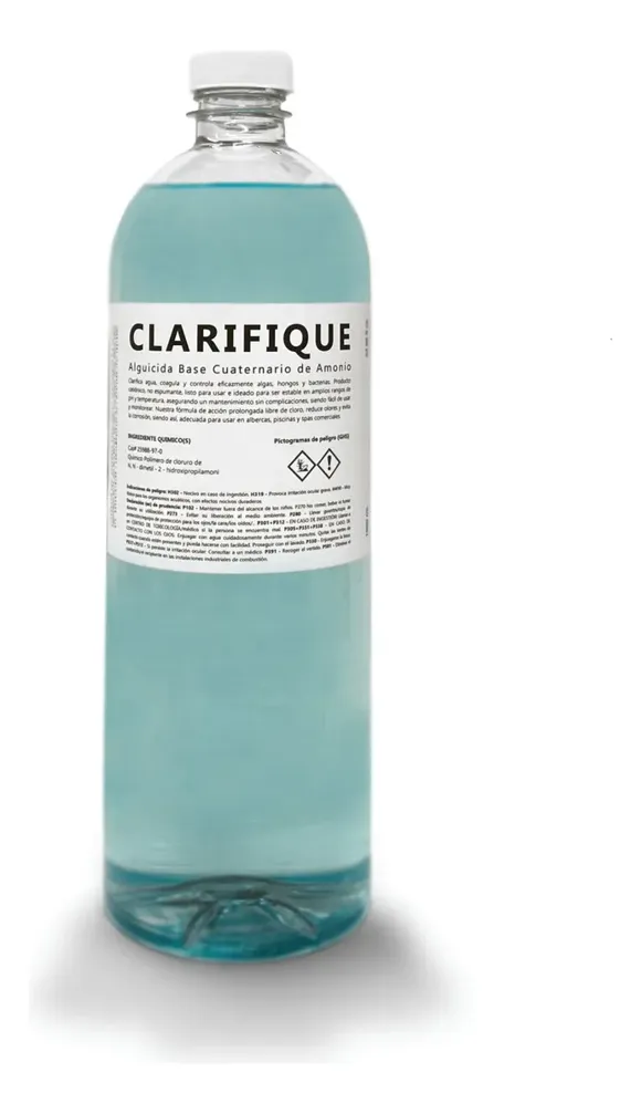 Clarifique Clarificador Cuaternario Alberca 1lts, foto real del producto