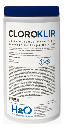Cloroklir Cloro Granular para Alberca 1.2kg, foto del producto
