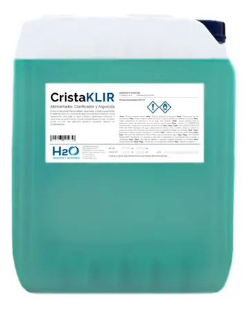 Cristaklir Abrillantador Clarificador Alberca Hache2o 20lts, foto del producto