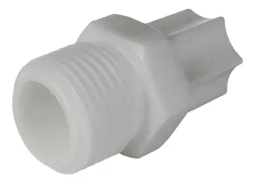 Hydrofit 1pz 1/4tubox1/2 Conector Macho Npt 1 Tuerca 1/4, foto del producto