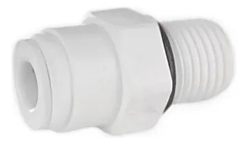 Hydrofit 1pz Conexión Rosca Macho 1/4tubox1/4rosca Mnpt Agua, foto del producto