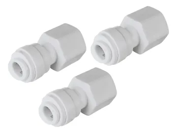 Hydrofit 3pz 1/4tubox7/16-24 Uns Grifo Conector Rápido Agua, foto del producto