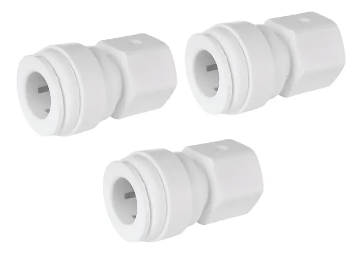 Hydrofit 3pz 3/8tubox7/16-24 Uns Grifo Conector Rápido Agua, foto real del producto