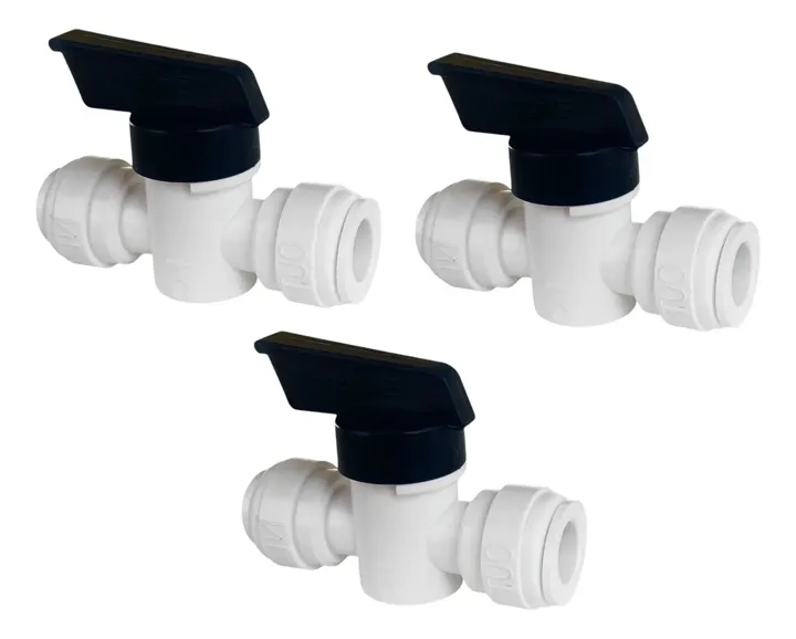 Hydrofit 3pz 3/8×3/8 Tubo Válvula De Bola En Línea Llave, foto real del producto
