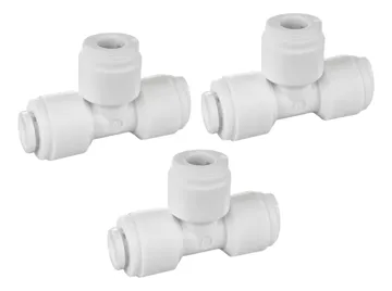 Hydrofit 3pz Tubo Te De Unión 1/4 Conexiones Rápidas Agua, foto del producto