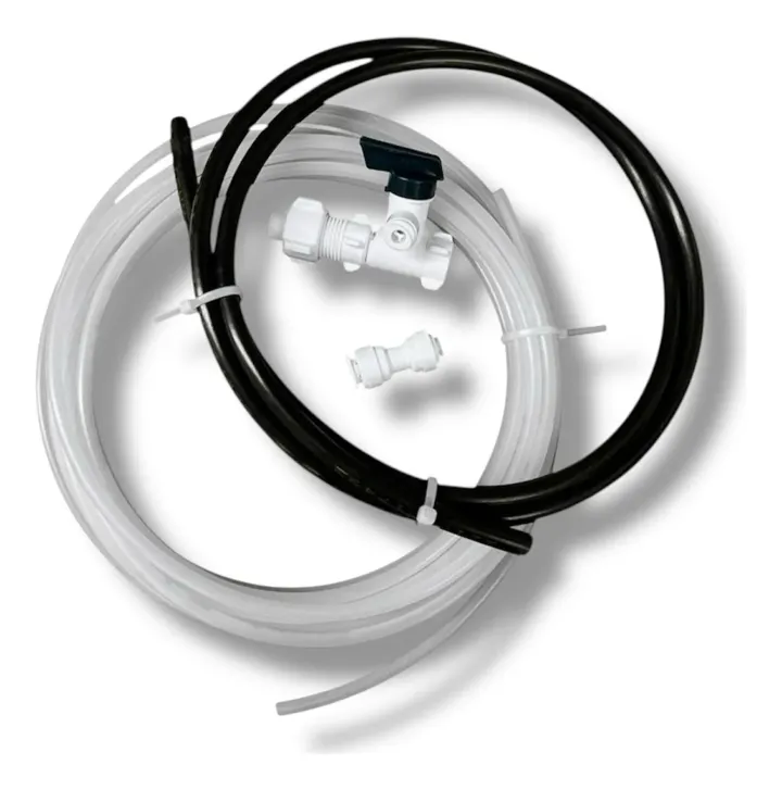 Kit Manguera Y Adaptadores Refrigerador 1/4 A 3/8 Hydrofit, foto real del producto