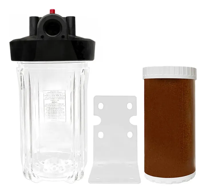 Kit Resina Mixta Etapa Di Desionizador Mensula Portafiltro, foto real del producto