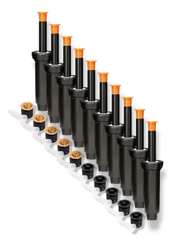 Pack 10 Aspersor 1804 4 Con Boquillas 15 Y 18 Van Rain Bird, foto del producto