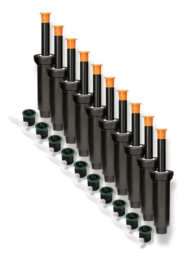 Pack 10 Aspersor 1804 4 Pulg. Con Boquilla 8 Van Rain Bird, foto real del producto