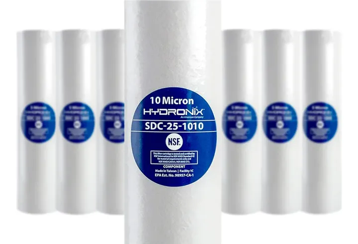 Pack 10 Cartuchos / Filtros Polipropileno 2.5 X 10 10 Micras, foto real del producto