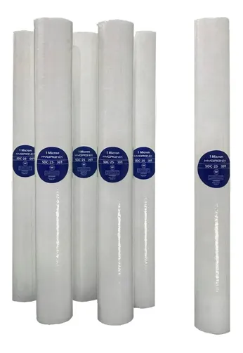 Pack 12 Cartuchos / Filtros Polipropileno 2.5 X 30 1 Micra Color Blanco, foto del producto