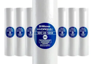 Pack 12 Filtros Polipropileno 2.5 X 10 50 Micras Blanco, foto del producto