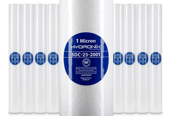 Pack 20 Cartuchos / Filtros Polipropileno 2.5 X 20 1 Micra, foto real del producto
