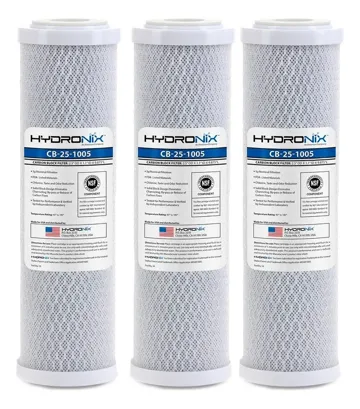 Pack 3 Cartuchos / Filtro Carbón Activado 2.5 X 10 5 Micras, foto del producto