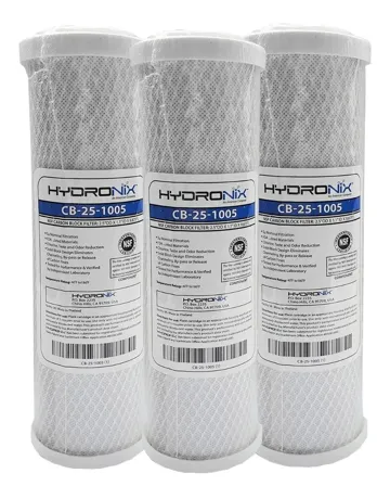Pack 3 Cartuchos / Filtro Carbón Activado 2.5 X 10 5 Micras Color Negro, foto del producto