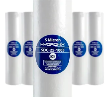 Pack 6 Cartuchos / Filtros Polipropileno 2.5 X 10 5 Micras, foto del producto