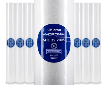 Pack 6 Cartuchos / Filtros Polipropileno 2.5 X 20 5 Micra, foto del producto