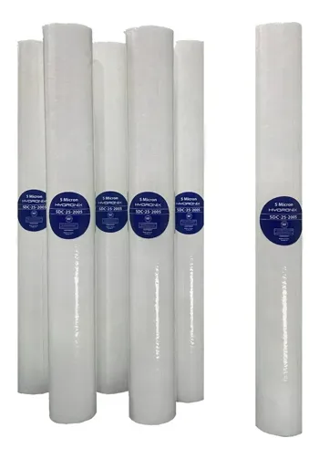 Pack 6 Cartuchos / Filtros Polipropileno 2.5 X 30 5 Micra, foto del producto