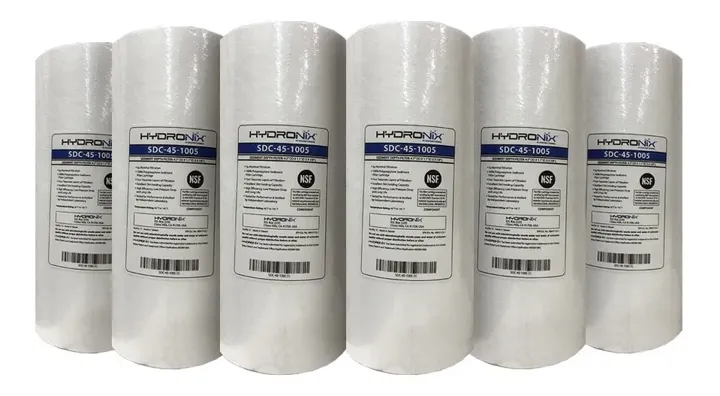 Pack 6 Cartuchos / Filtros Polipropileno 4.5 X 10 1 Micra, foto real del producto