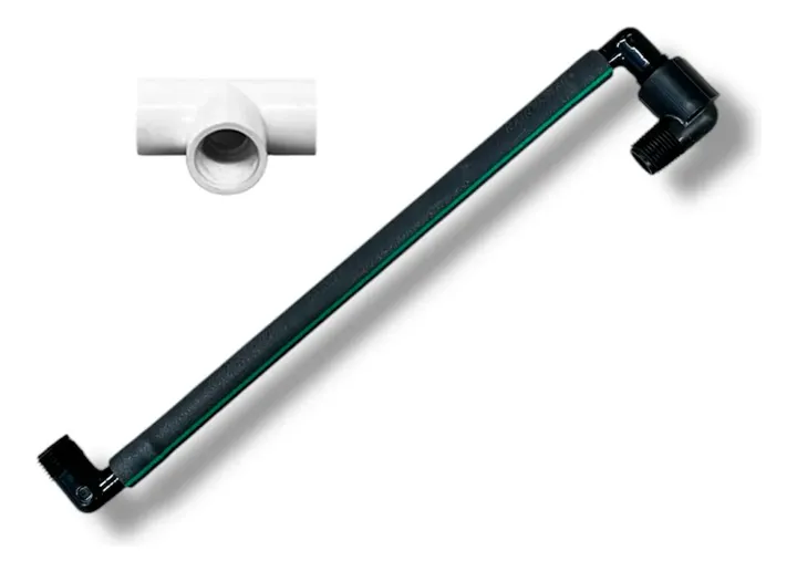 Pack 6 Swing Joint 1/2×1/2×12 Pulg. Más 6 Tee De Unión Riego, foto real del producto