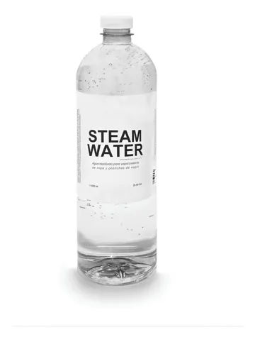 Steamwater Agua Destilada Plancha Vapor Ropa 1litro Botella, foto del producto