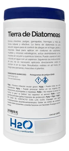 Tierra De Diatomeas Polvo Insecticida Chinches 500 Gramos, foto del producto