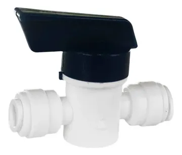 Válvula Bola Cierre En Línea 1/4 Tubo X 1/4 Tubo Hydrofit, foto del producto