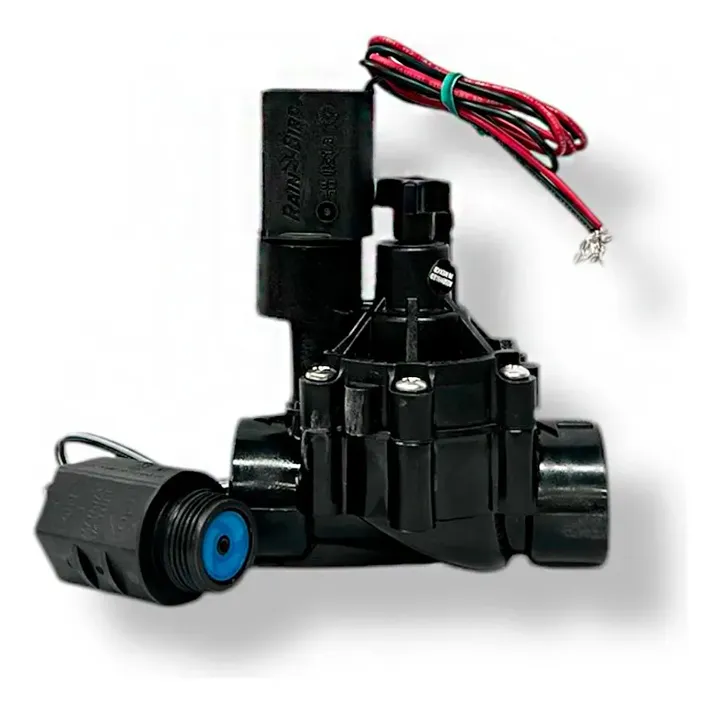Válvula Eléctrica 1 Pulg. Con Solenoide 9v Riego Rain Bird, foto real del producto